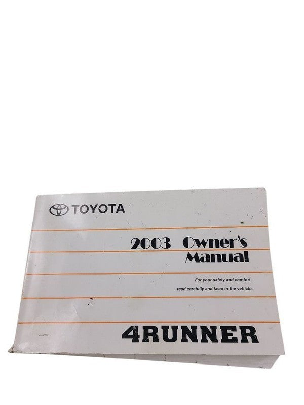 4 RUNNER  2003 Owners Manual 641691