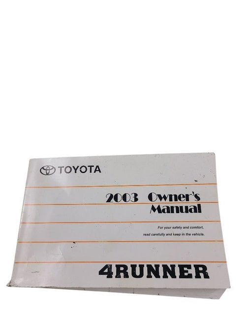 4 RUNNER  2003 Owners Manual 641691