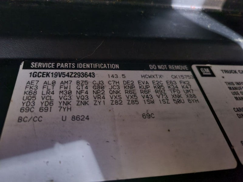 SLVRADO15 2004 Radiator Shroud 649710