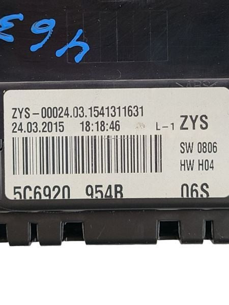 Speedometer Cluster Multifunction Display MPH Opt 9Q1 Fits 15-17 JETTA