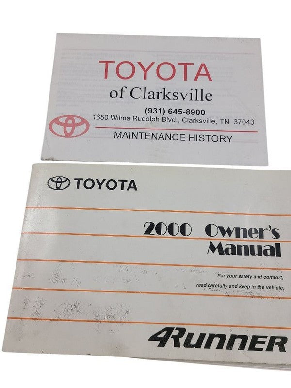 4 RUNNER  2000 Owners Manual 640738
