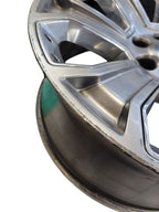 Wheel 22x9 7 Spoke Single Silver With Chrome Inserts Fits 15-20 ESCALA