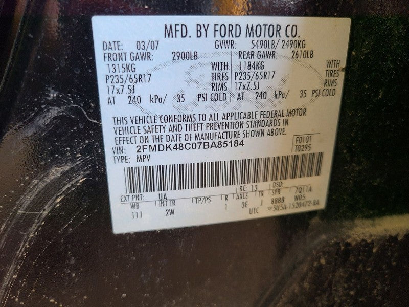 Console Front Roof Without Sunroof Fits 07-08 EDGE 663074