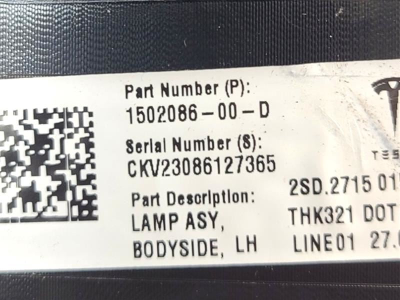 TESLA 3   2023 Quarter Mounted Driver's Side Tail Light 577750