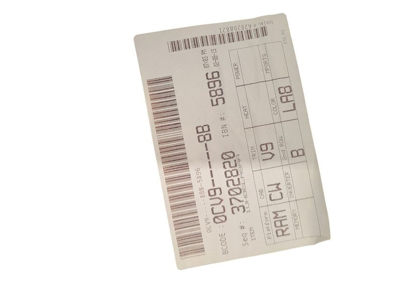RAM1500   2015 Seat Rear 615549
