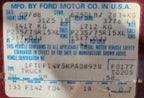 F150      1989 Locking Hubs 555537
