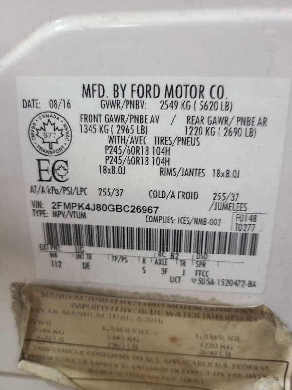Chassis ECM  Fits 15-16 EDGE 649119