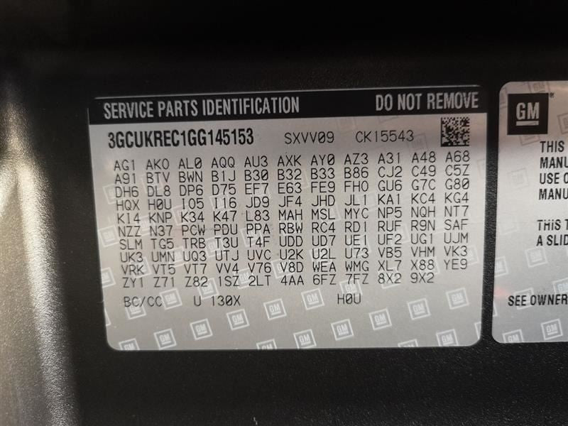 SILVRDO15 2016 Valve Cover 278152