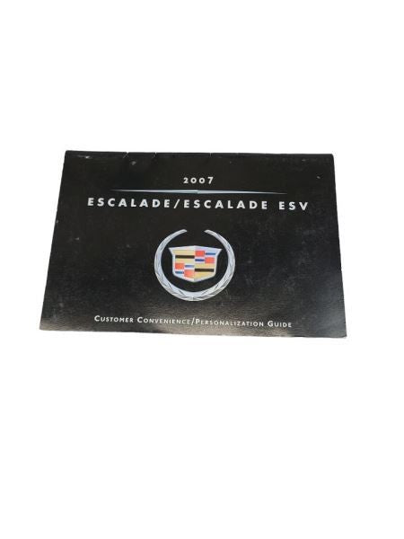 ESCALAESV 2007 Owners Manual 587493