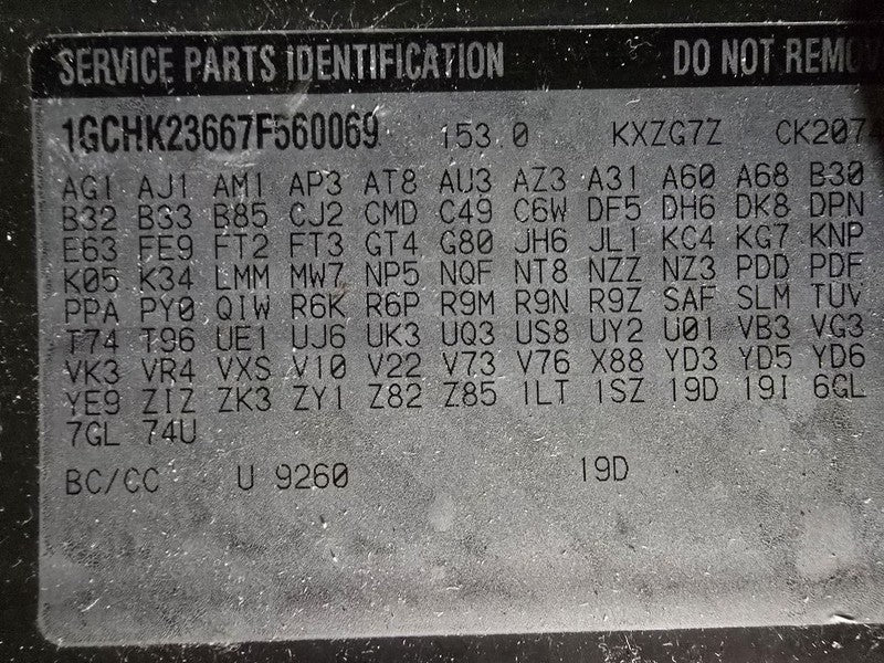 Passenger Right Front Door Glass Fits 07-14 SIERRA 2500 PICKUP 620582