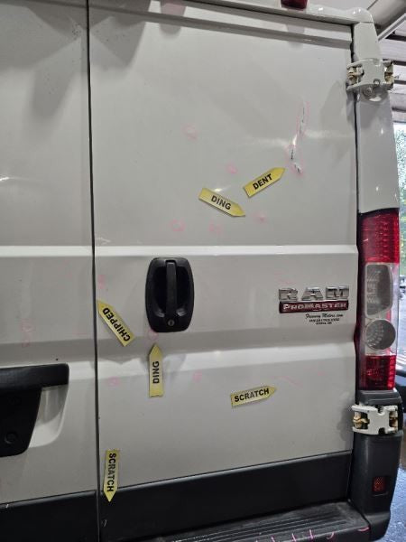 Passenger Rear Back Door Hinged Low Roof Fits 14-19 PROMASTER 1500 VAN