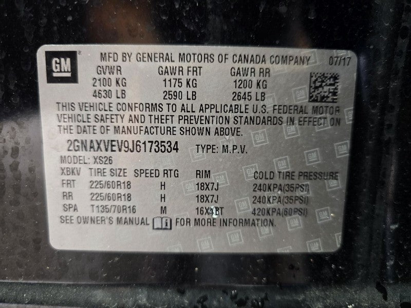 Wheel Steel 16x4 Opt Sjf Fits 16-23 MALIBU 628240