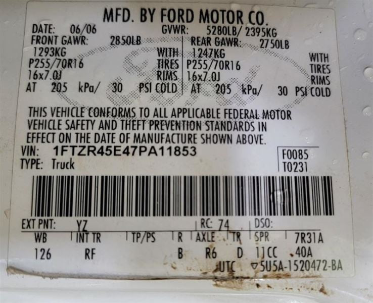 Carrier Front Axle 3.73 Ratio Fits 98-11 RANGER 539653