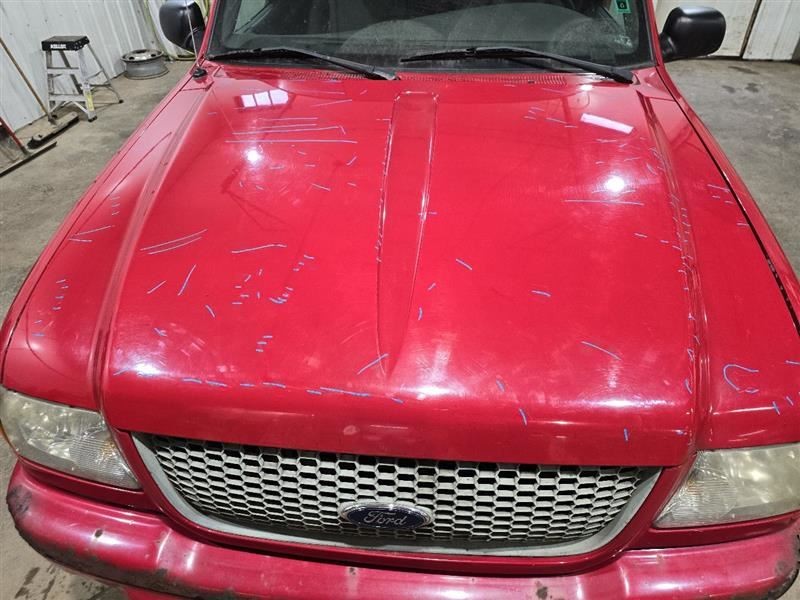 Hood Raised Hood Fiberglass Fits 01-03 RANGER 590217