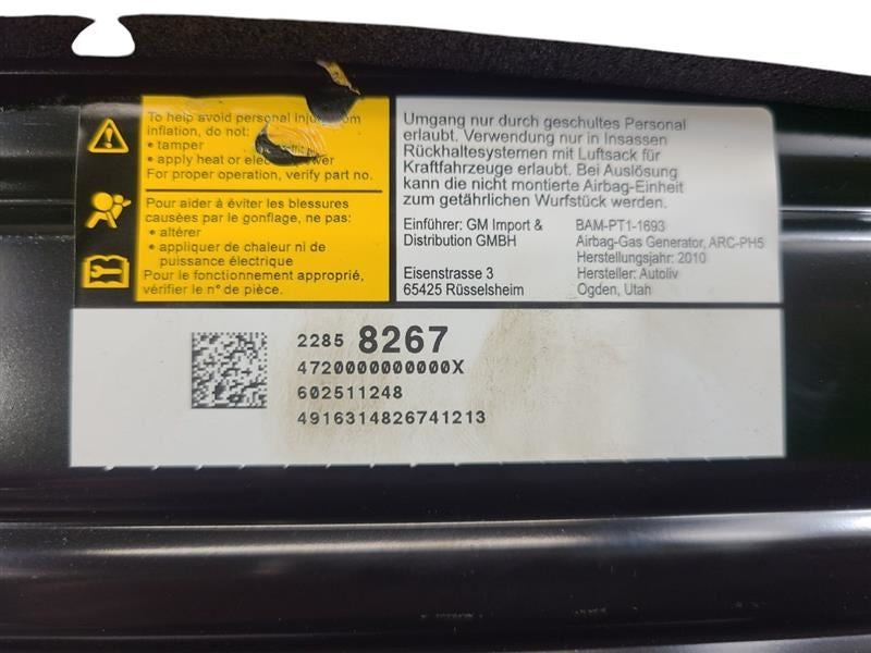 Passenger Right Air Bag Passenger Dash Fits 13-17 EQUINOX 606360