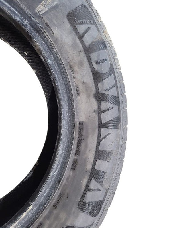 2 Used Tires 215-65-16 Advanta 8/32  664888