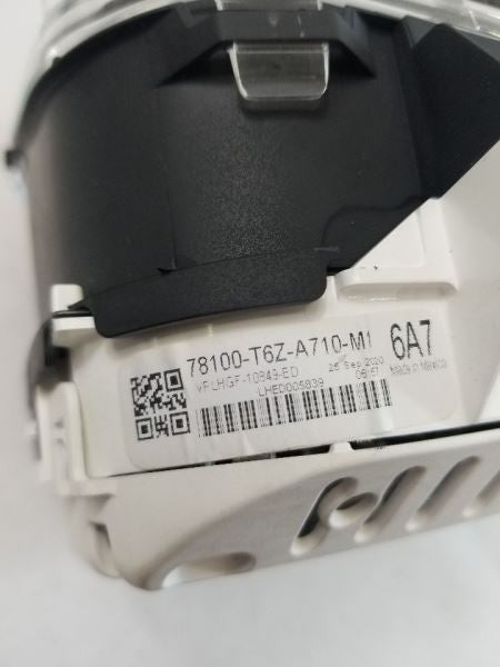Speedometer Fits 2020 RIDGELINE 434620 78100T6ZA71