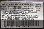 Seat Belt Front Bucket Seat Passenger Buckle Fits 11-17 ODYSSEY 609439