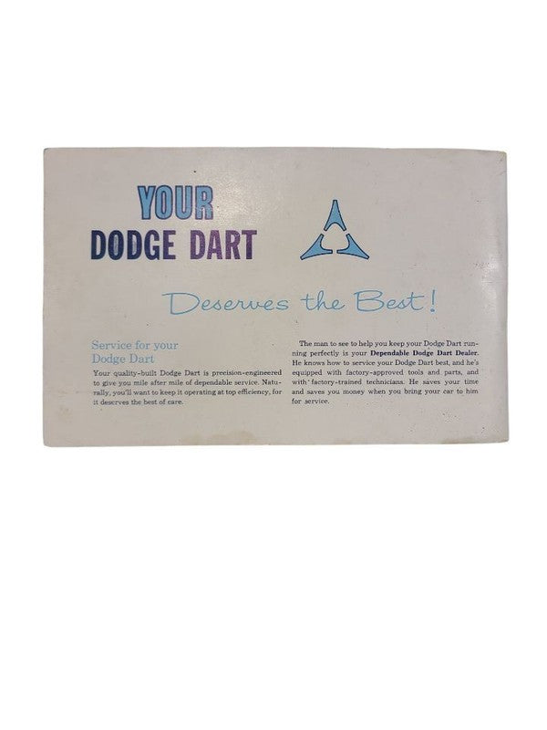 DART      1963 Owners Manual 671278