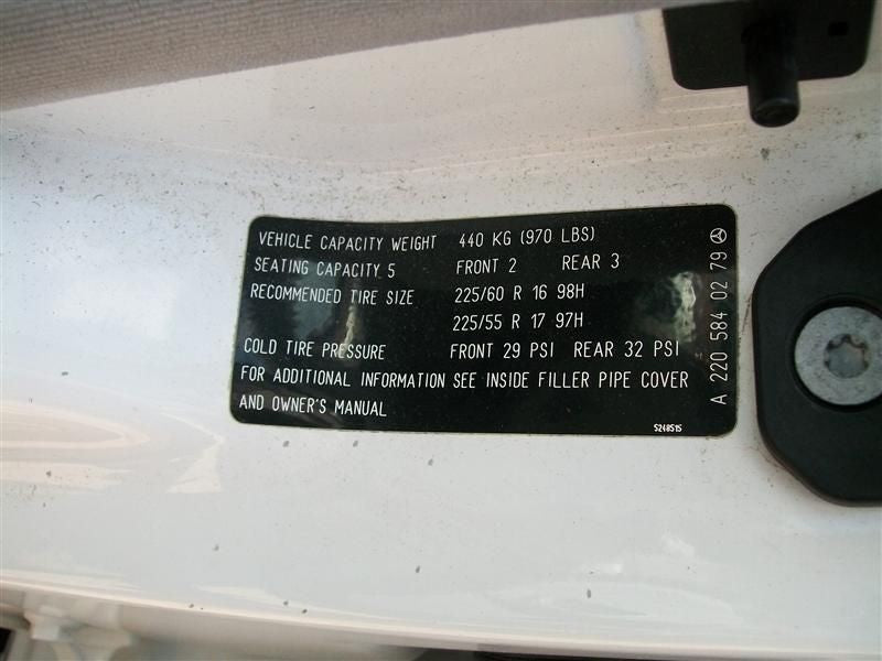 Air Bag 220 Type S600 Front Driver Wheel Fits 02 MERCEDES S-CLASS 2094