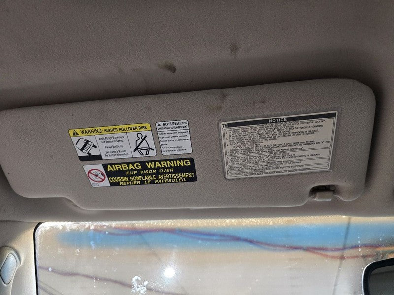 Driver Left Sun Visor Fits 03-09 LEXUS GX470 626425