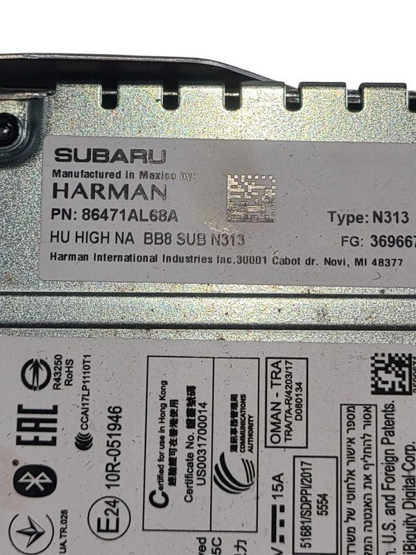 Audio Equipment Radio Receiver With Navigation US Market Fits 19 LEGAC