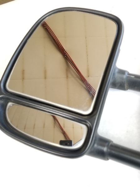 Driver Side View Mirror Manual Dual Arms Fits 03-19 FORD E350 VAN 2735