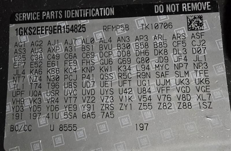 2014 YUKON Amplifer Speakers 598421