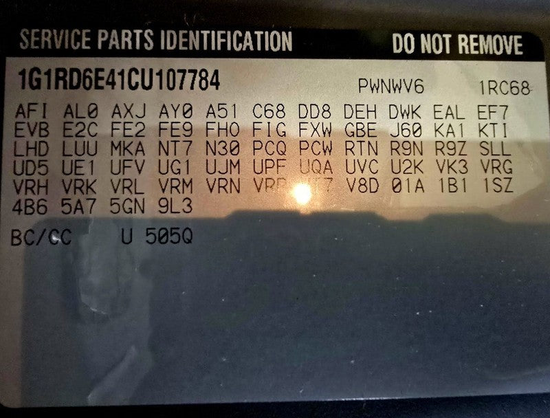 Seat Belt Front Bucket Passenger Retractor Fits 11-14 VOLT 623666