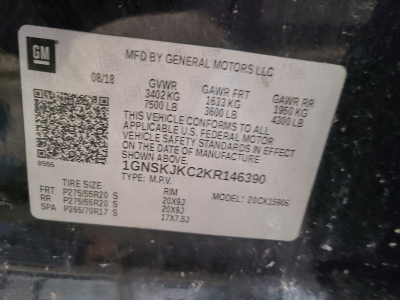 Passenger Right Fender Fits 15-20 SUBURBAN 1500 662175