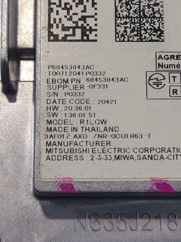 Info-GPS-TV Screen Navigation Fits 21-24 DODGE 3500 664891 68453843AC