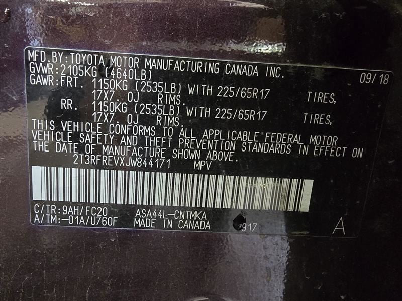 Chassis ECM Transfer Case Center Dash Fits 16-18 RAV4 589023 89630-420