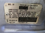 FRONT CAMRY     1988 Center Retractor with Shoulder Belts Seat Belt Fr