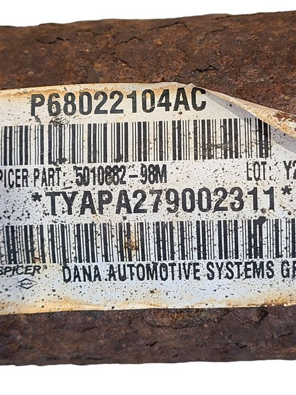 Rear Drive Shaft 4WD 2 Door Excluding Rubicon Fits 07-11 WRANGLER 6713