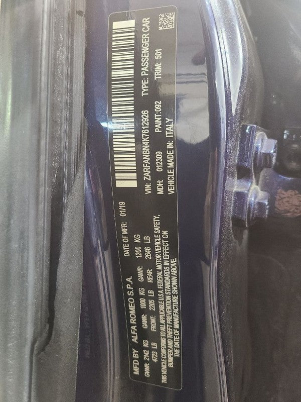GIULIA    2019 Front Door 656025