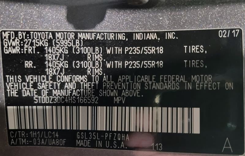 Passenger Right Air Bag Passenger Dash Fits 15-19 SIENNA 572413