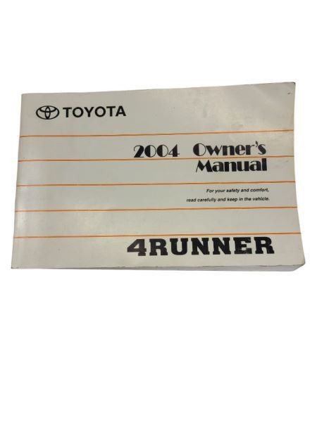 4 RUNNER  2004 Owners Manual 581290