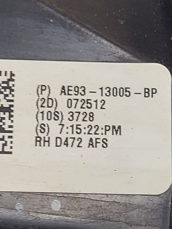Passenger Headlight HID With Adaptive Headlamps Fits 10-19 MKT 633348