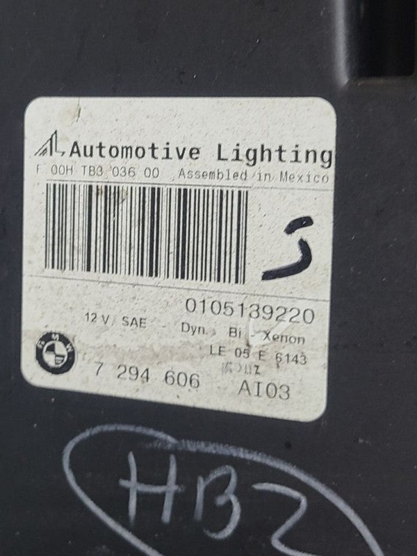 Passenger Headlight Xenon Adaptive Headlamps Fits 12-13 BMW X5 670305