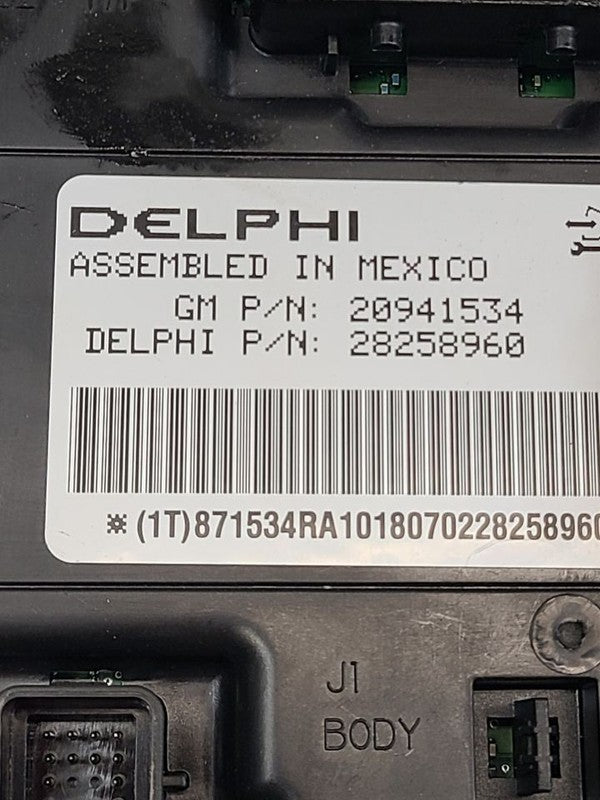 Chassis ECM Body Control BCM Right Hand Center Dash Fits 10-12 MALIBU 