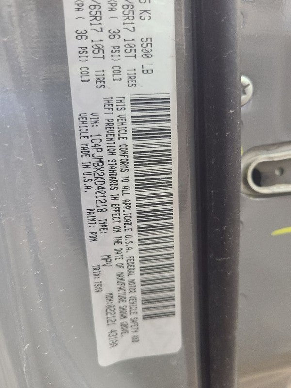Passenger Front Door Electric Tempered Glass Fits 19-21 CHEROKEE 66167