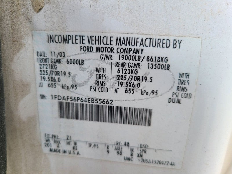 F550SD    2004 Wheel 676134
