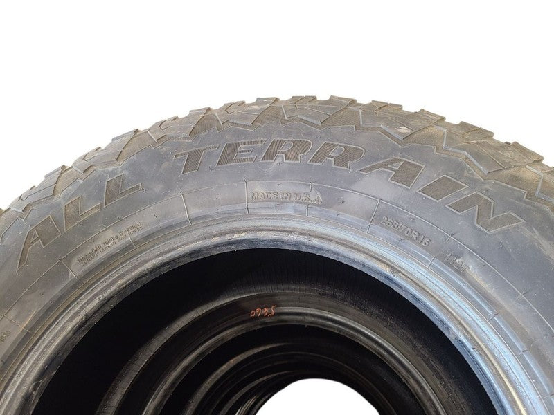 Set Of 4 Used Tires 265 70 16 ALL TERRAIN 75% 675606