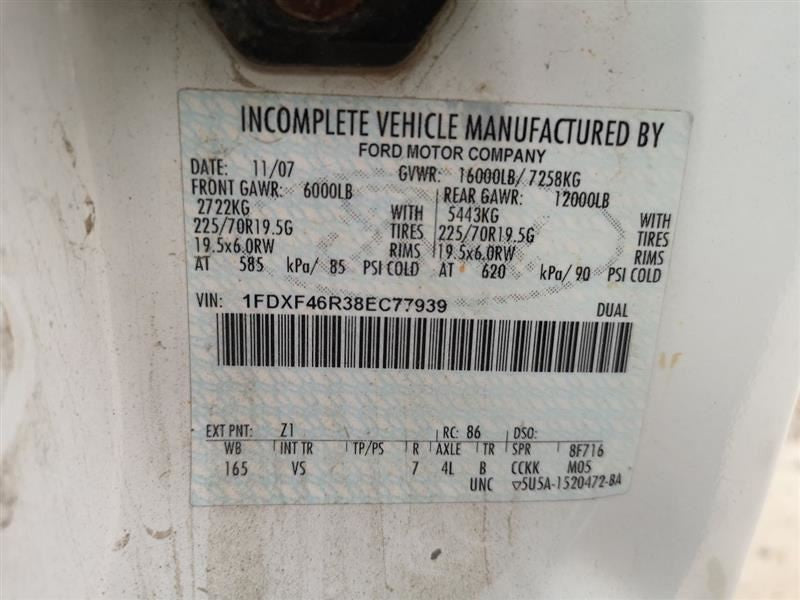 F450SD    2008 Cylinder Head 241127