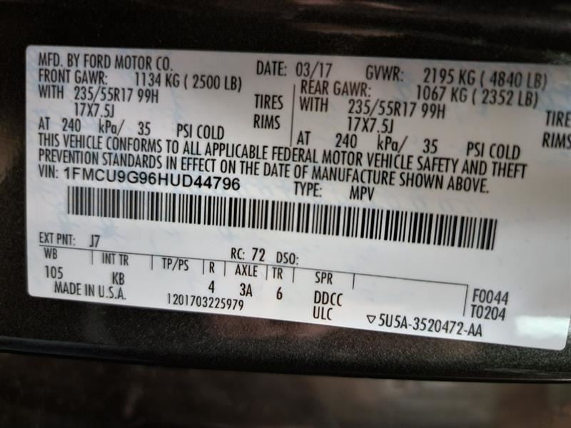 Seat Belt Front Bucket Passenger Buckle Fits 16-19 ESCAPE 548964