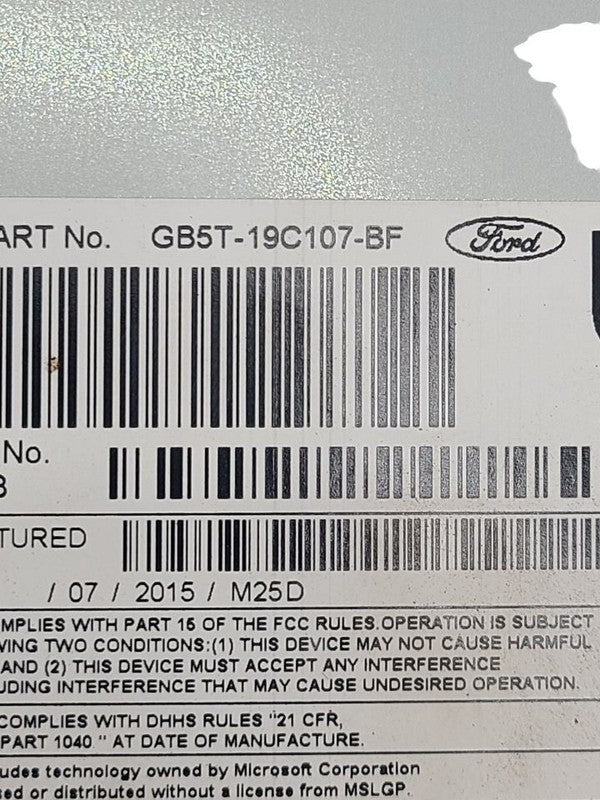 Audio Equipment Radio Receiver Am-fm-cd Fits 16-17 EXPLORER 676131