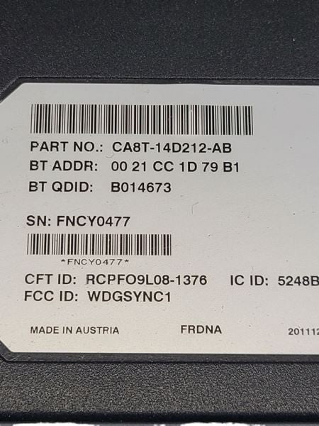 Chassis ECM Communication Voice Recognition Module Sync Fits 12 FLEX 5