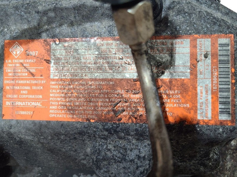 Engine 6.4L VIN R 8th Digit Diesel Fits 08-10 FORD F250SD PICKUP 66466