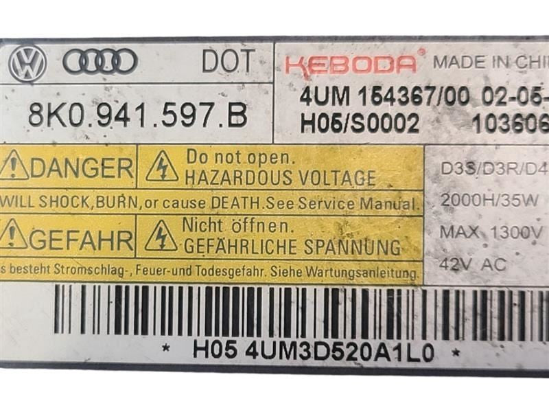 Chassis ECM Lamps Xenon Headlamps Ballast Fits 10-15 AUDI Q7 599109 8K