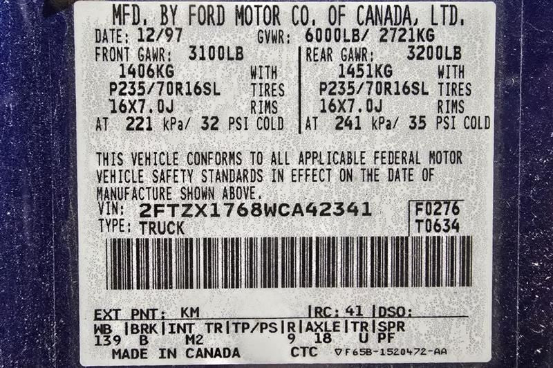 F150      1998 Seat Rear 605141